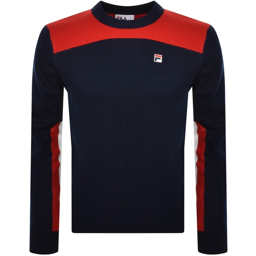 Navy fila jumper on sale